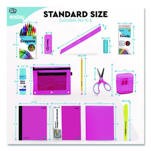 Picture of Back to School Supplies Kit for Grades K-5, Pink