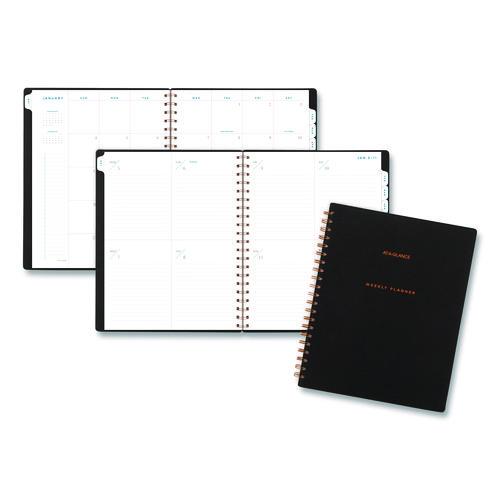 Picture of Signature Collection Weekly/Monthly Planner, 11 x 8.5, Black Cover, 12-Month (Jan-Dec): 2026