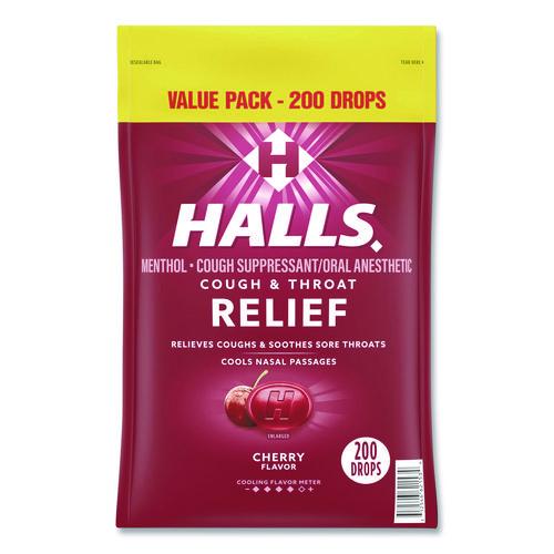 Picture of Relief Cough Drops - Value Size, Cherry, 200/Pack