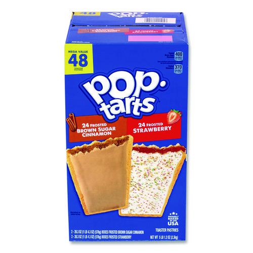 Picture of Red Bull Energy Drink and Pop Tart Combo Pack,(24) 12oz Cans,(24) Frosted Strawberry/(24) Frosted Brown Sugar Cinnamon/Bundle