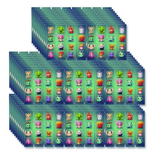 Picture of Zen Strips, Bumpy Cuties, Turquoise/Assorted, 80/Carton