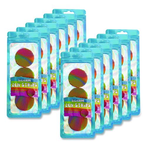 Picture of Silicone Zen Dots, Multicolor, 3/Pack, 24 Packs/Carton