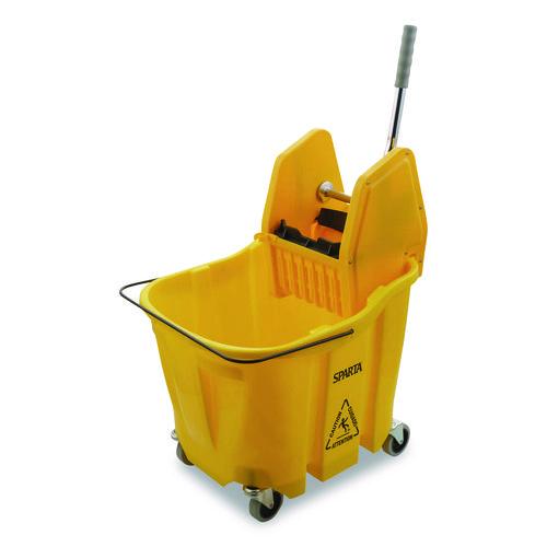 Picture of OmniFit Mop Bucket with Down Press Wringer, 35 qt, Yellow