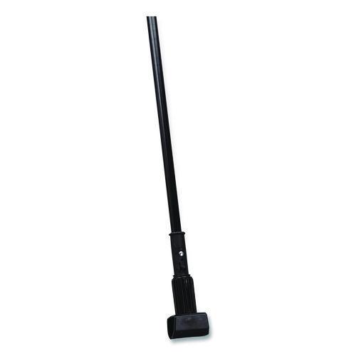 Picture of Vinyl Coated Jaw Style Metal Mop Handle, 1" dia x 60", Black