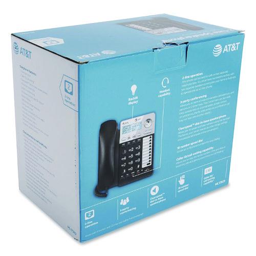 Picture of ML17928 Two-Line Corded Speakerphone, Black/Silver