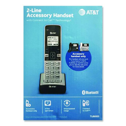 Picture of TL86003 Cordless Telephone Handset for the TL86103 System, Silver/Black