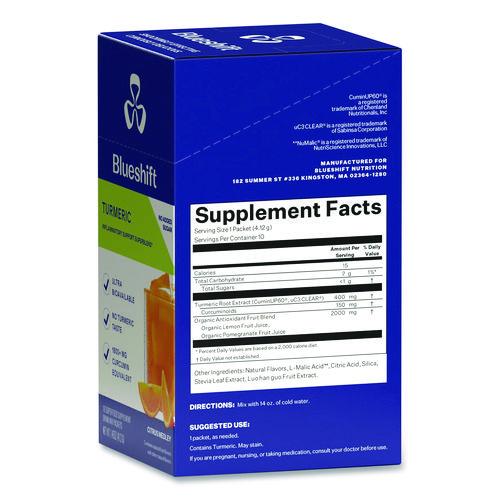 Picture of Turmeric Citrus Medley Drink Mix, Citrus Medley Flavor, 0.16 oz Packets, 10/Pack, 2 Packs/Carton