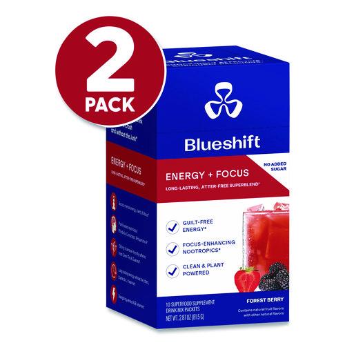 Picture of Energy and Focus Forest Berry Drink Mix, 0.24 oz Packets, 10/Pack, 2 Packs/Carton