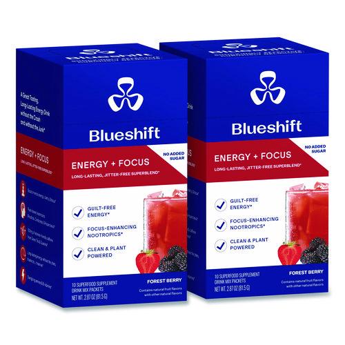 Picture of Energy and Focus Forest Berry Drink Mix, 0.24 oz Packets, 10/Pack, 2 Packs/Carton