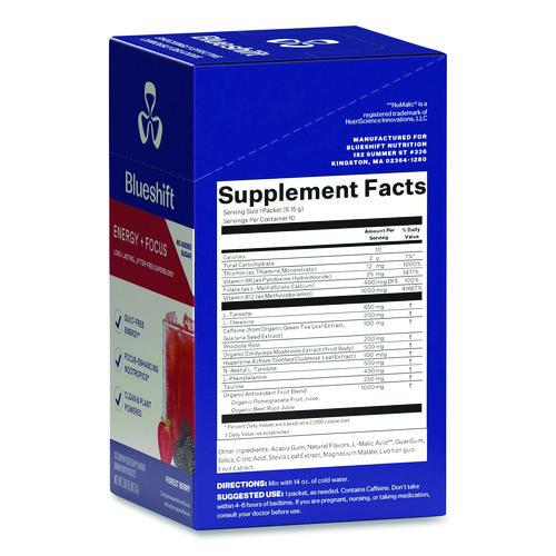 Picture of Energy and Focus Forest Berry Drink Mix, 0.24 oz Packets, 10/Pack, 2 Packs/Carton