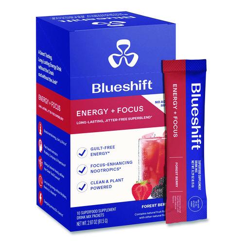 Picture of Energy and Focus Forest Berry Drink Mix, 0.24 oz Packets, 10/Pack, 2 Packs/Carton