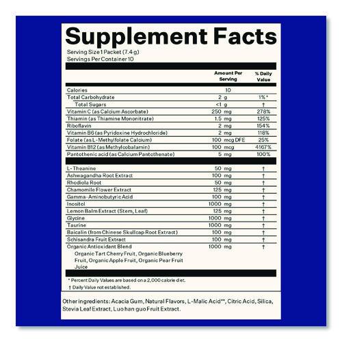 Picture of Calm Blackberry Sage Drink Mix, 0.23 oz Packets, 10/Pack, 2 Packs/Carton