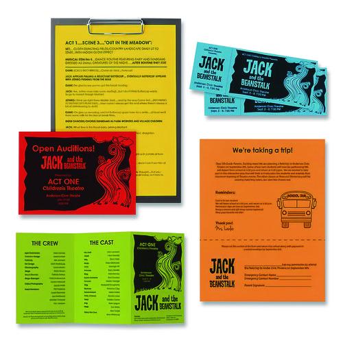 Picture of Color Paper, 24 lb Bond Weight, 8.5 x 11, Assorted Everyday Colors, 500/Ream