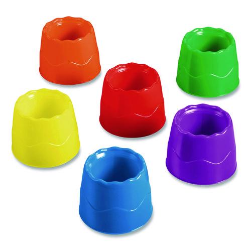 Picture of Stable Water Pot Set, 8 oz, Assorted Colors, 6/Pack