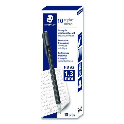 Picture of Mechanical Pencils, 1.3 mm, HB (#2), Black Lead, Light Blue Barrel, 10/Box