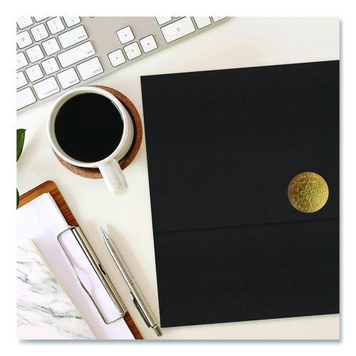 Picture of Tri-Fold Certificate Holder, 9.2 x 12.5, Black, 5/Pack