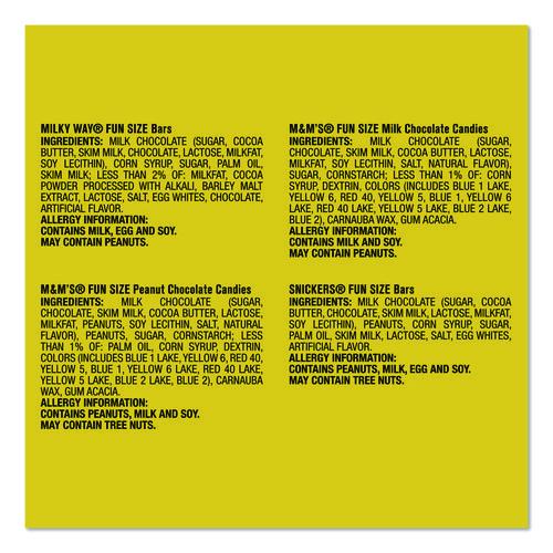 Picture of Chocolate Assortment, Assorted Fun and Snack Sizes, 3 Bags/Pack