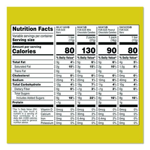 Picture of Chocolate Assortment, Assorted Fun and Snack Sizes, 3 Bags/Pack