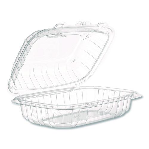 Picture of Microwaveable Hinged Containers, ProPlanet, 6.5 x 9 x 3, Clear, Plastic, 300/Carton