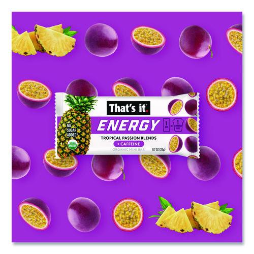 Picture of Organic Energy Bars, Tropical Passion Blend, 0.7 oz Bar, 36/Box