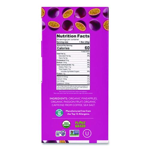 Picture of Organic Energy Bars, Tropical Passion Blend, 0.7 oz Bar, 36/Box