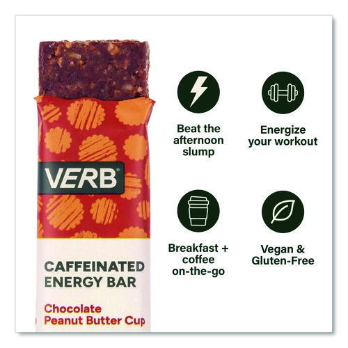 Picture of Caffeinated Energy Bar, Chocolate Peanut Butter Cup, 0.92 oz Bar, 16/Box