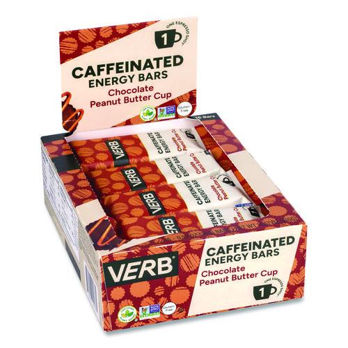 Picture of Caffeinated Energy Bar, Chocolate Peanut Butter Cup, 0.92 oz Bar, 16/Box