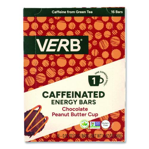 Picture of Caffeinated Energy Bar, Chocolate Peanut Butter Cup, 0.92 oz Bar, 16/Box