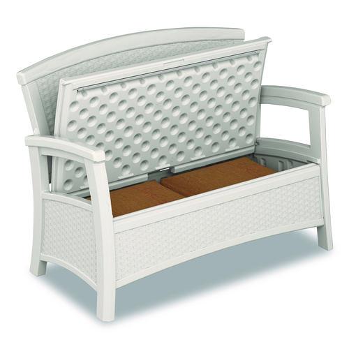 Picture of Elements Loveseat with Storage, 47" x 29.75" x 35.5", Ice Cube