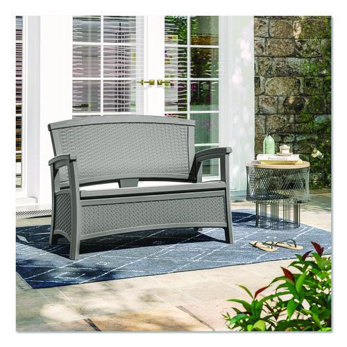 Picture of Elements Loveseat with Storage, 47" x 29.75" x 35.5", Dove Gray