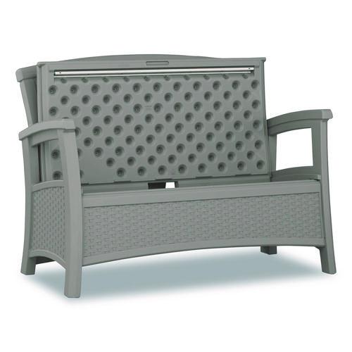 Picture of Elements Loveseat with Storage, 47" x 29.75" x 35.5", Dove Gray