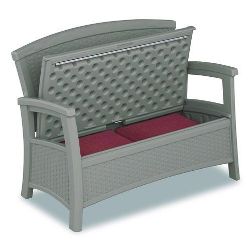 Picture of Elements Loveseat with Storage, 47" x 29.75" x 35.5", Dove Gray
