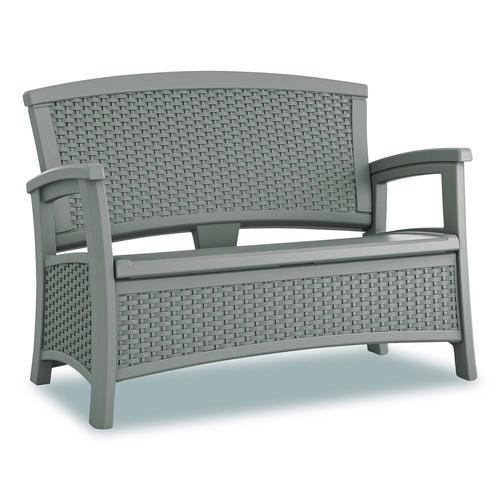 Picture of Elements Loveseat with Storage, 47" x 29.75" x 35.5", Dove Gray