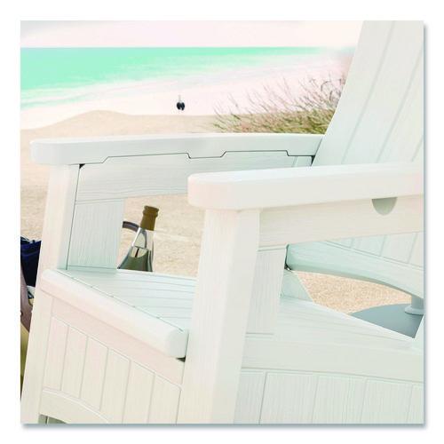 Picture of Adirondack Chair with Storage, Supports Up to 375 lb, 14.5" Seat Height, 30" x 32.5" x 38.5", Ice Cube