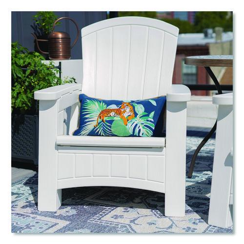 Picture of Adirondack Chair with Storage, Supports Up to 375 lb, 14.5" Seat Height, 30" x 32.5" x 38.5", Ice Cube