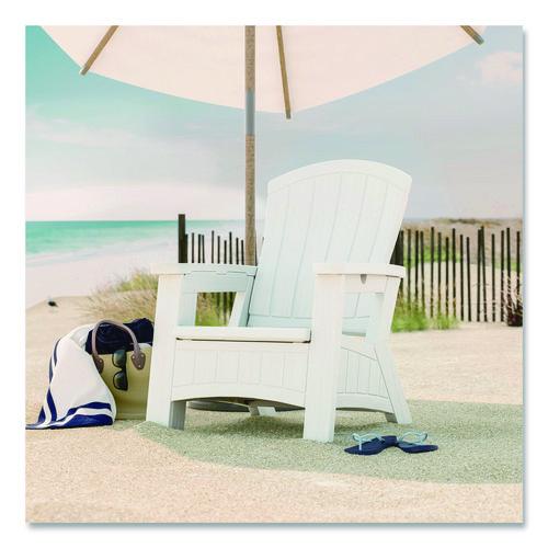 Picture of Adirondack Chair with Storage, Supports Up to 375 lb, 14.5" Seat Height, 30" x 32.5" x 38.5", Ice Cube