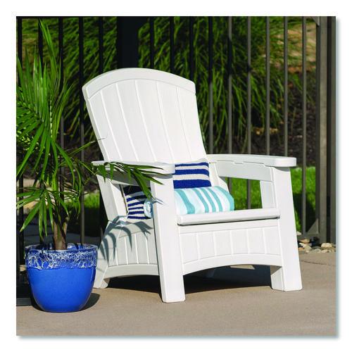 Picture of Adirondack Chair with Storage, Supports Up to 375 lb, 14.5" Seat Height, 30" x 32.5" x 38.5", Ice Cube
