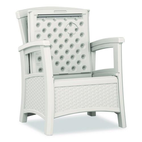 Picture of Elements Club Chair with Storage, Supports Up to 300 lb, 17" Seat Height, 25.25" x 29.75" x 35.5", Ice Cube