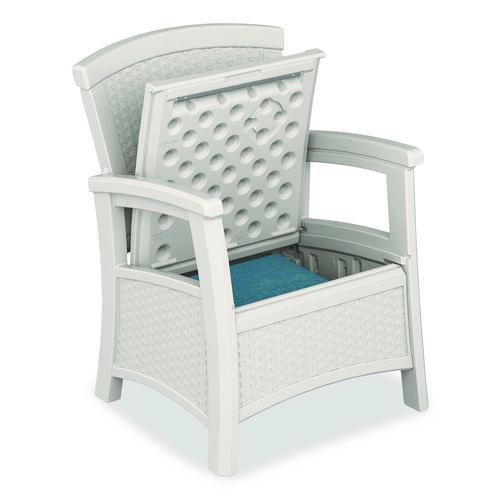 Picture of Elements Club Chair with Storage, Supports Up to 300 lb, 17" Seat Height, 25.25" x 29.75" x 35.5", Ice Cube