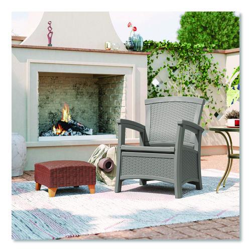 Picture of Elements Club Chair with Storage, Supports Up to 300 lb, 17" Seat Height, 25.25" x 29.75" x 35.5", Dove Gray
