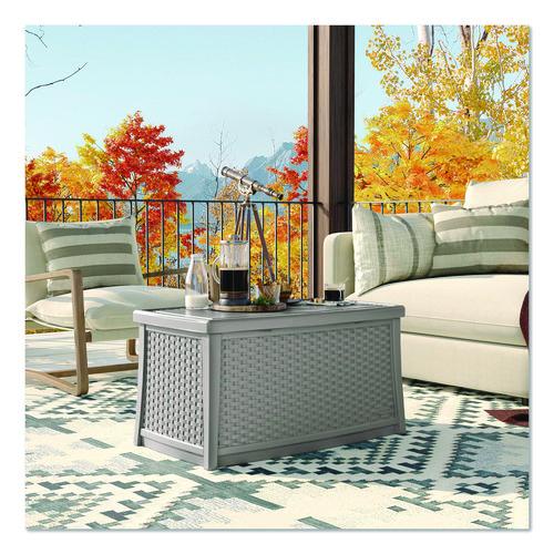Picture of Elements Coffee Table with Storage, Rectangular, 34w x 20d x 18h, Dove Gray Top, Dove Gray Base/Legs