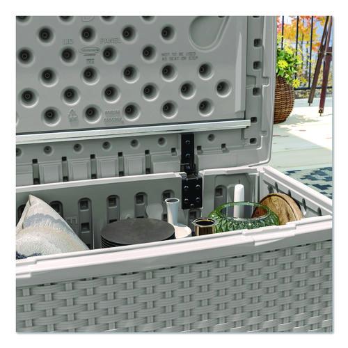 Picture of Elements Coffee Table with Storage, Rectangular, 34w x 20d x 18h, Dove Gray Top, Dove Gray Base/Legs