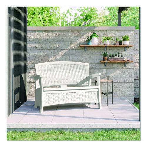 Picture of Elements Loveseat with Storage, 47" x 29.75" x 35.5", Ice Cube