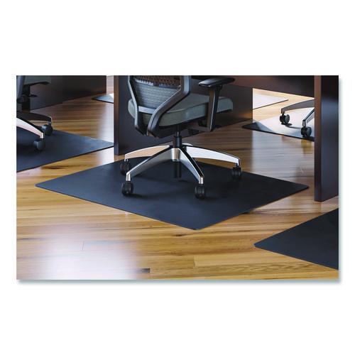 Picture of Economat Hard Floor Chair Mat, Rectangular, 45 x 53, Black