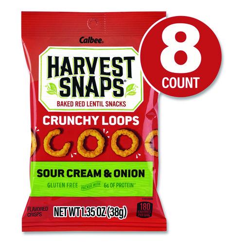 Picture of Crunchy Loops, Sour Cream and Onion, 1.35 oz Bag, 8/Box
