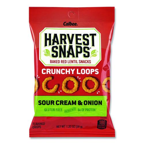 Picture of Crunchy Loops, Sour Cream and Onion, 1.35 oz Bag, 8/Box