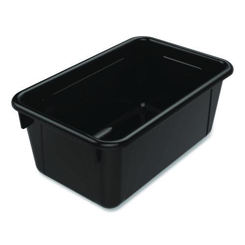 Picture of Cubby Bin, Neutral Tones, 1.8 gal, 7.8" x 12.09" x 5.18", Black, 5/Pack