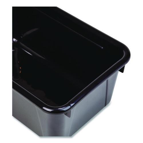 Picture of Cubby Bin, Neutral Tones, 1.8 gal, 7.8" x 12.09" x 5.18", Black, 5/Pack
