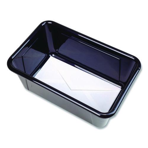 Picture of Cubby Bin, Neutral Tones, 1.8 gal, 7.8" x 12.09" x 5.18", Black, 5/Pack