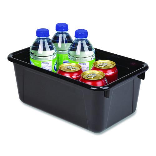 Picture of Cubby Bin, Neutral Tones, 1.8 gal, 7.8" x 12.09" x 5.18", Black, 5/Pack